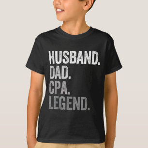 Husband Dad Cpa Certified Public Design T-Shirt