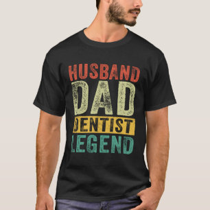 Husband Dad Dentist Legend Vintage Father's Day T-Shirt
