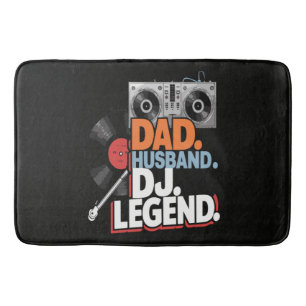 Husband Dad DJ Legend Bath Mat