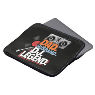 Husband Dad DJ Legend Laptop Sleeve