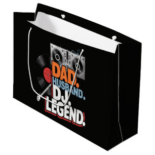Husband Dad DJ Legend Large Gift Bag