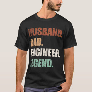 Husband Dad Engineer Legend T-Shirt