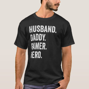 Husband Dad Father Gamer Gaming T-Shirt