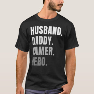 Husband Dad Father Gamer Gaming T-Shirt