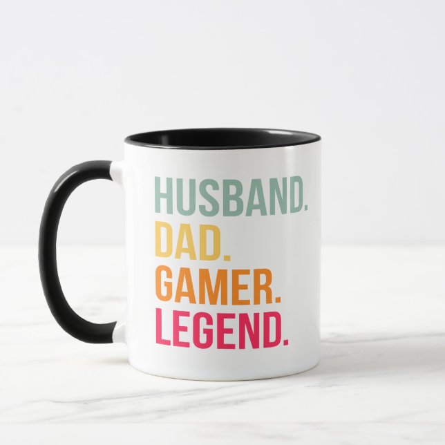Husband Dad Gamer Legend Mug (Left)