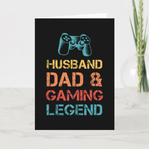 Husband Dad Gaming Legend Husband Gift Card
