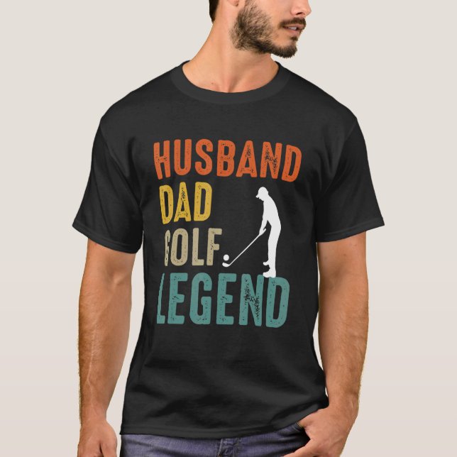 Husband Dad Golf Legend Golf Men T-Shirt (Front)