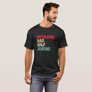 Husband dad golf legend vintage retro tee time