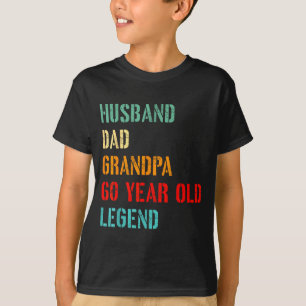 Husband Dad Grandpa 60 Old Artwork T-Shirt