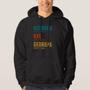 Husband Dad Grandpa Customised Since Years Retro Hoodie