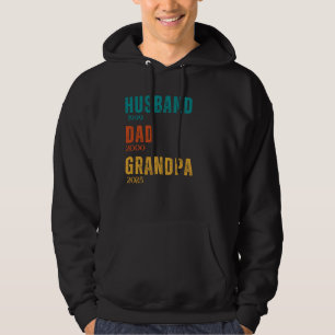 Husband Dad Grandpa Customised Year Retro Custom Hoodie