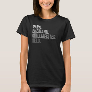 Husband Dad Grillmeister Held I Barbecue Father's T-Shirt