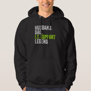 Husband Dad I T Support Legend Network Admin Offi Hoodie