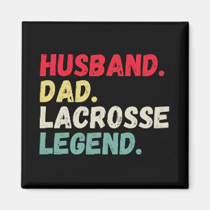 Husband dad lacrosse legend retro vintage funny magnet