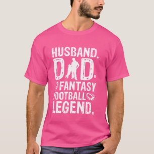 Husband Dad Legend Fantasy Football Team Player Ga T-Shirt
