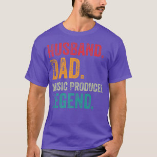 Husband Dad Music Producer Making Beats Beat Maker T-Shirt