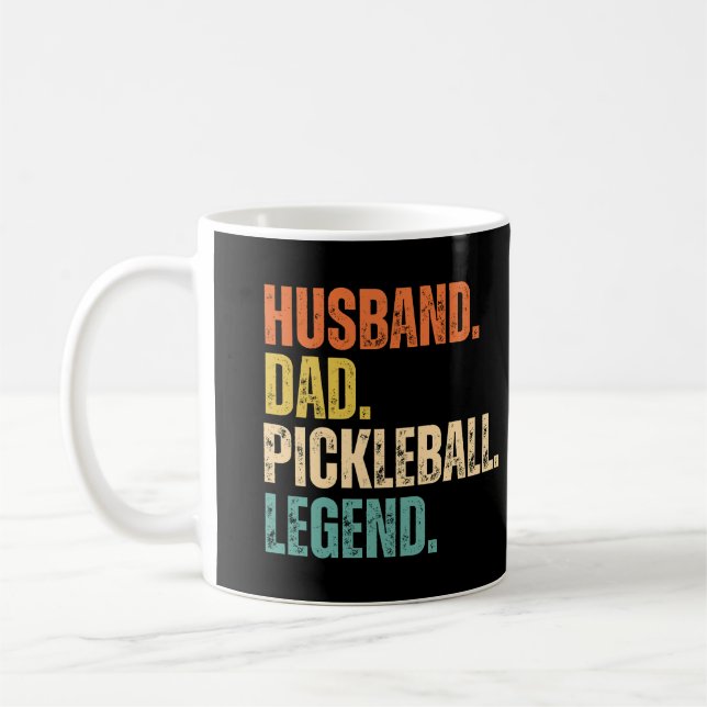 Husband Dad Pickleball Legend Coffee Mug (Left)