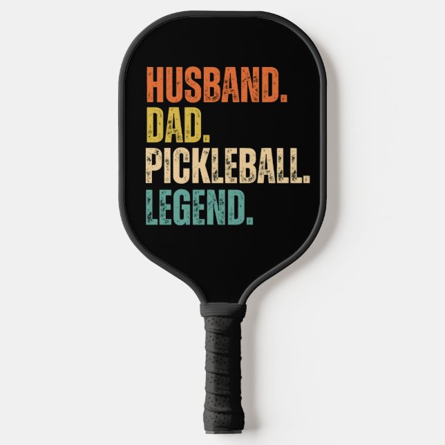 Husband Dad Pickleball Legend  Paddle (Front)