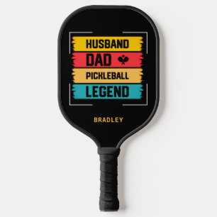 Husband Dad Pickleball Legend Personalised Name Paddle