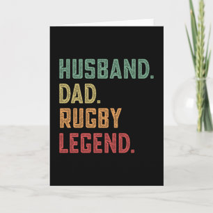 Husband Dad Rugby Legend sports Card