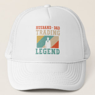 Husband Dad Trading Retro, Day Trader Stock Market Trucker Hat