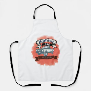 Husband Dad Trucker Legend The Ultimate All-in-One Apron