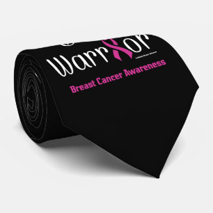 Husband Dad Warrior...Breast Cancer Tie