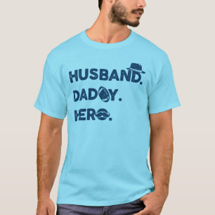 Husband. Daddy. Hero. Retro Graphic T-Shirt