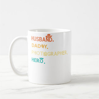 Husband Daddy Photographer Hero Retro Vintage Phot Coffee Mug