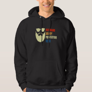 Husband Daddy Protector Hero Cool Bearded Men Retr Hoodie