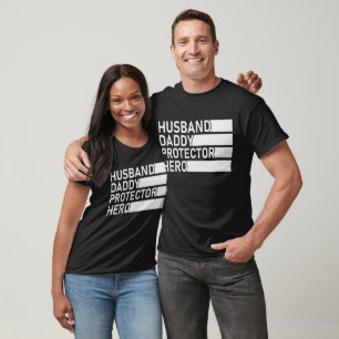 Husband Daddy Protector Hero, Father's Day T-Shirt
