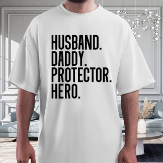 Husband Daddy Protector Hero Gift for Super Dads T-Shirt
