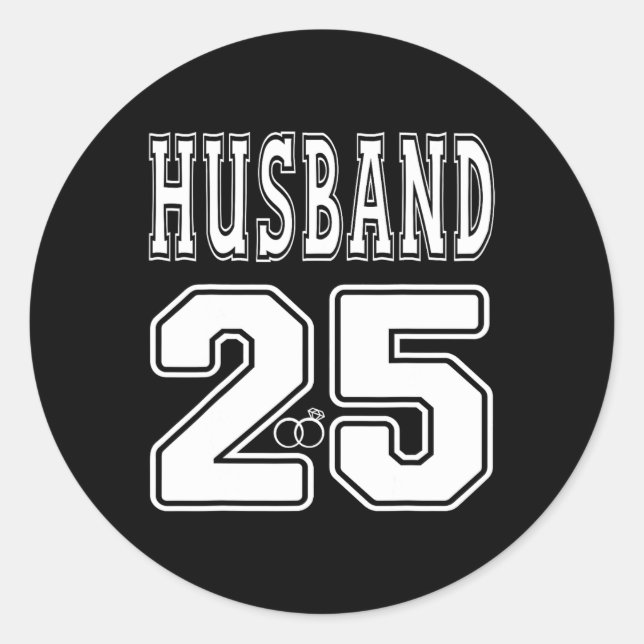 Husband East. 2025  Classic Round Sticker (Front)