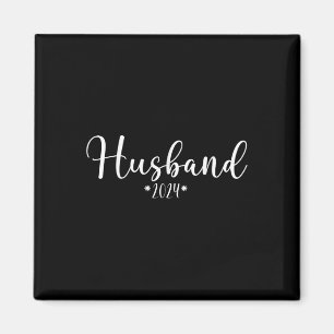 Husband Est. 2024 Married Wedding Engagement Getti Magnet