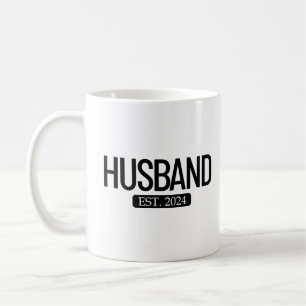 Husband Est. 2024 Matching Couple Married 2024  Coffee Mug