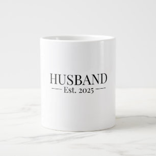 Husband Established 2025 Large Coffee Mug