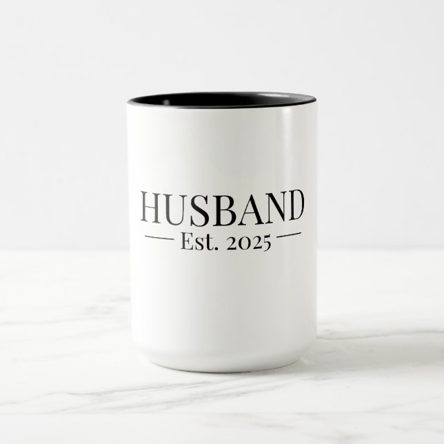 Husband Established 2025 Mug (Center)