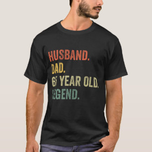 Husband Father Grandpa Legend 65th Senior Citizen T-Shirt