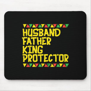Husband Father King Protector Kente Black African Mouse Mat