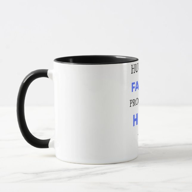 Husband Father Protector Hero bl Mug (Left)