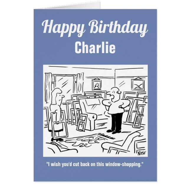 Husband Finds His Wife Still Window-Shopping (Front)