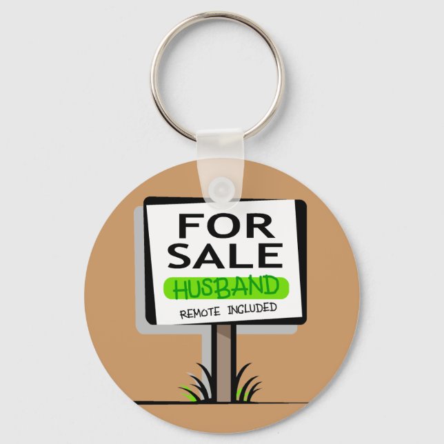 Husband for Sale Key Ring (Front)
