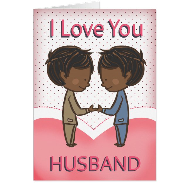 Husband, Gay, Cute Loving African American Couple (Front)