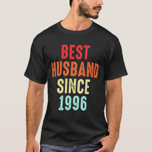 Husband Gift Best Since1996 Marriage Groom Present T-Shirt