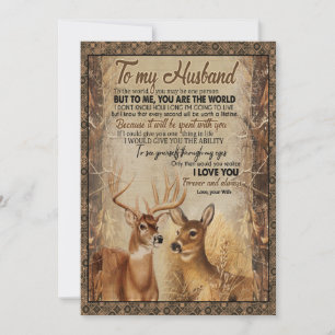 Husband Gift   Letter To My Husband rFrom Wife Holiday Card