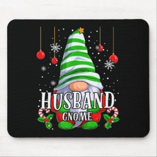 Husband Gnome Christmas Pajamas Matching Family Gr Mouse Mat