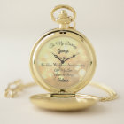 Husband Golden Wedding Anniversary Pocket Watch
