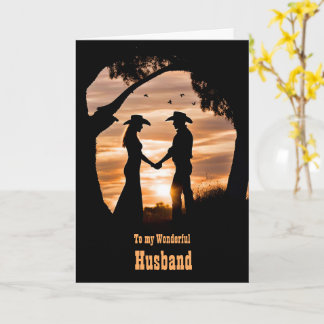 Husband Happy Fathers Day Country Western Card