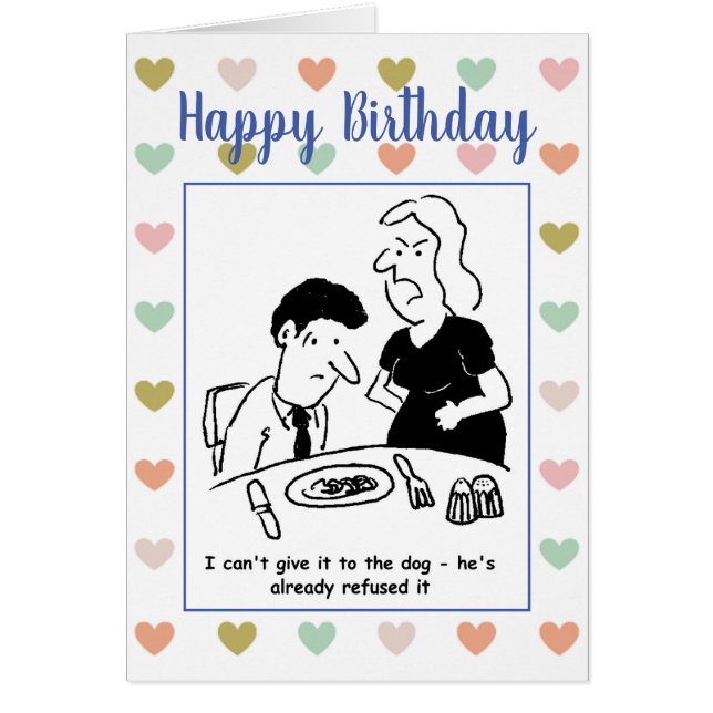 Husband has Dinner the Dog has Already Refused (Front)