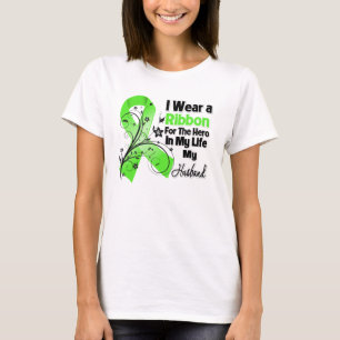 Husband Hero in My Life Lymphoma Ribbon T-Shirt
